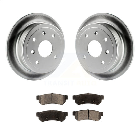 Rear Coated Disc Brake Rotors And Semi-Metallic Pads Kit For Suzuki Forenza Reno Chevrolet Optra KGF-101221 by Transit Auto