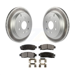 Rear Coated Disc Brake Rotors And Semi-Metallic Pads Kit For Chevrolet Traverse GMC Acadia Buick Enclave Saturn Outlook Limited KGF-101225