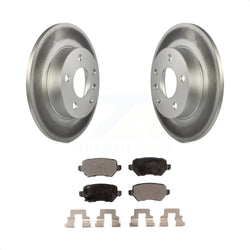 Rear Coated Disc Brake Rotors And Semi-Metallic Pads Kit For 2008-2009 Saturn Astra KGF-101226