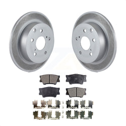 Rear Coated Disc Brake Rotors And Semi-Metallic Pads Kit For Toyota Matrix Pontiac Vibe KGF-101228