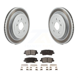 Rear Coated Disc Brake Rotors And Semi-Metallic Pads Kit For Cadillac CTS KGF-101232