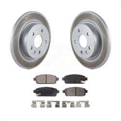 Rear Coated Disc Brake Rotors And Semi-Metallic Pads Kit For Chevrolet Cruze Sonic Buick Encore Trax Limited KGF-101235