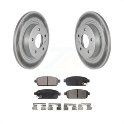 Rear Coated Disc Brake Rotors And Semi-Metallic Pads Kit For Chevrolet Cruze Buick Verano Volt Cascada Cadillac ELR Orlando KGF-101244