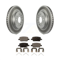 Rear Coated Disc Brake Rotors And Semi-Metallic Pads Kit For Chevrolet Traverse GMC Acadia Cadillac XT5 Buick Enclave Blazer XT6 KGF-101247