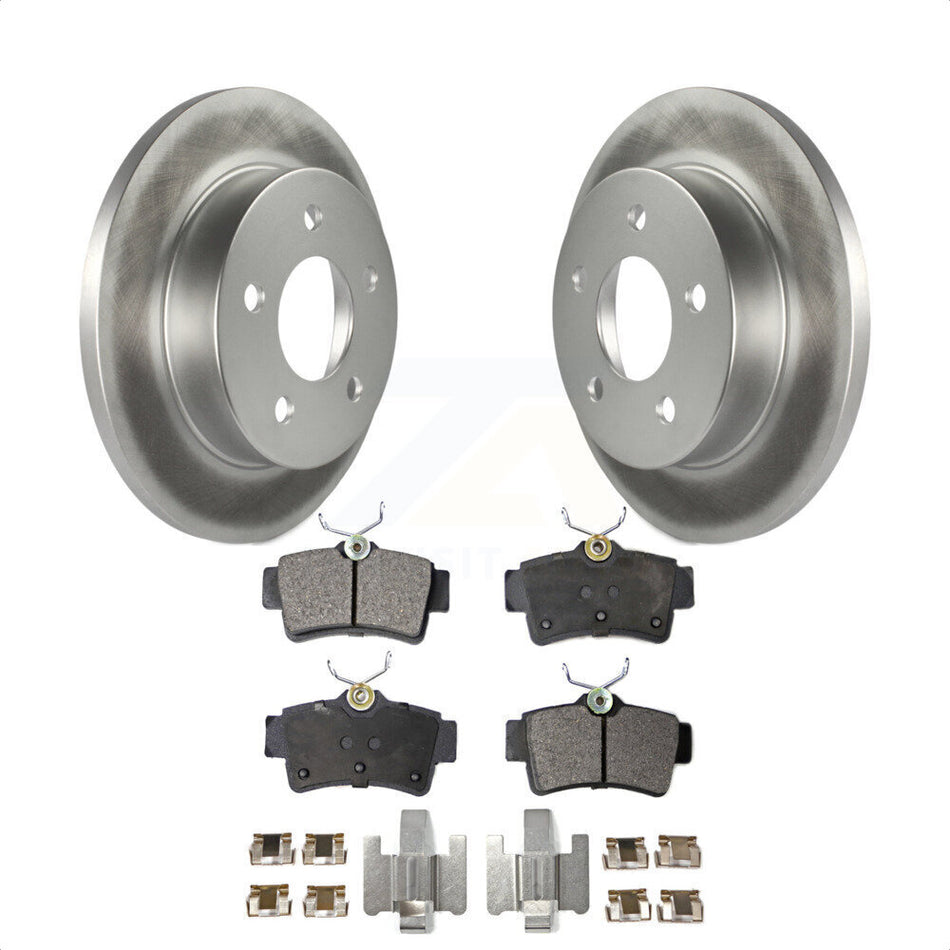 Rear Coated Disc Brake Rotors And Semi-Metallic Pads Kit For Ford Mustang KGF-101248 by Transit Auto