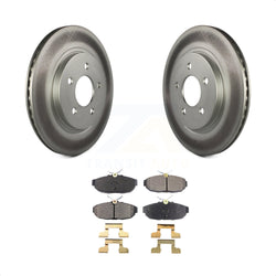Rear Coated Disc Brake Rotors And Semi-Metallic Pads Kit For Ford Mustang KGF-101265
