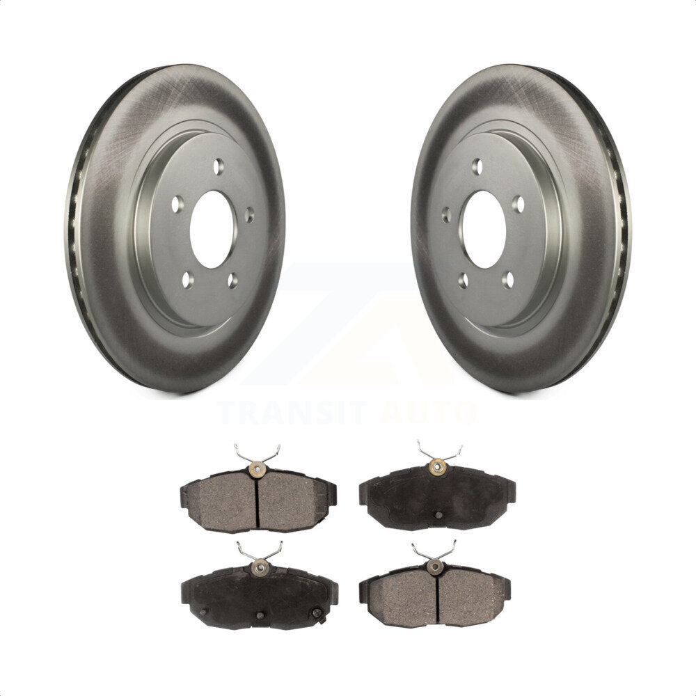 Rear Coated Disc Brake Rotors And Semi-Metallic Pads Kit For Ford Mustang KGF-101266 by Transit Auto