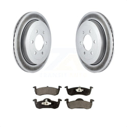 Rear Coated Disc Brake Rotors And Semi-Metallic Pads Kit For 2007-2017 Ford Expedition Lincoln Navigator KGF-101275