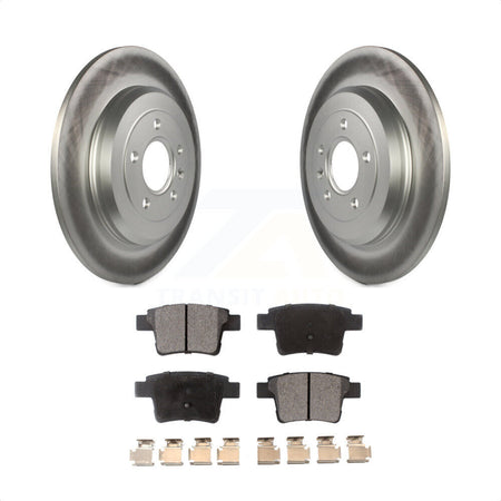 Rear Coated Disc Brake Rotors And Semi-Metallic Pads Kit For Ford Five Hundred Freestyle Taurus Mercury Montego X Sable KGF-101279 by Transit Auto