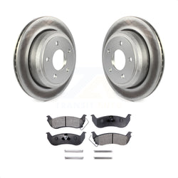Rear Coated Disc Brake Rotors And Semi-Metallic Pads Kit For Ford Ranger Mazda B2300 B4000 KGF-101282