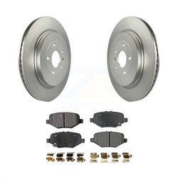 Rear Coated Disc Brake Rotors And Semi-Metallic Pads Kit For Ford Explorer Taurus Flex Police Interceptor Sedan Lincoln MKT MKS Special Service KGF-101287