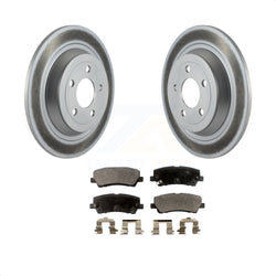 Rear Coated Disc Brake Rotors And Semi-Metallic Pads Kit For Ford Mustang KGF-101293