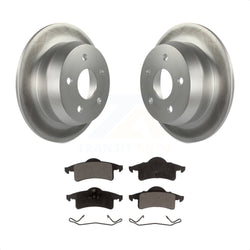Rear Coated Disc Brake Rotors And Semi-Metallic Pads Kit For 1999-2004 Jeep Grand Cherokee KGF-101301