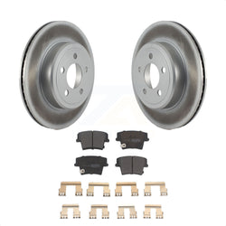 Rear Coated Disc Brake Rotors And Semi-Metallic Pads Kit For Dodge Charger Chrysler 300 Challenger Magnum KGF-101309