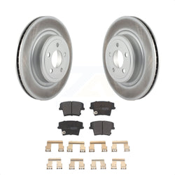 Rear Coated Disc Brake Rotors And Semi-Metallic Pads Kit For Dodge Charger Magnum KGF-101313