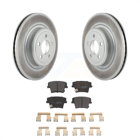 Rear Coated Disc Brake Rotors And Semi-Metallic Pads Kit For Dodge Charger Magnum KGF-101313 by Transit Auto