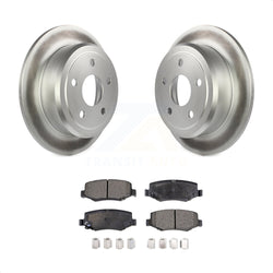 Rear Coated Disc Brake Rotors And Semi-Metallic Pads Kit For Jeep Wrangler JK KGF-101316