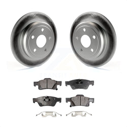 Rear Coated Disc Brake Rotors And Semi-Metallic Pads Kit For Jeep Grand Cherokee Dodge Durango KGF-101329