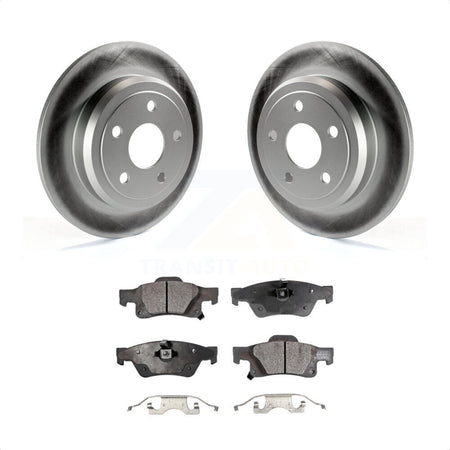 Rear Coated Disc Brake Rotors And Semi-Metallic Pads Kit For Jeep Grand Cherokee Dodge Durango KGF-101329 by Transit Auto