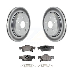 Rear Coated Disc Brake Rotors And Semi-Metallic Pads Kit For Jeep Grand Cherokee Dodge Durango WK KGF-101330