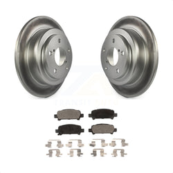 Rear Coated Disc Brake Rotors And Semi-Metallic Pads Kit For Subaru Forester Impreza KGF-101337