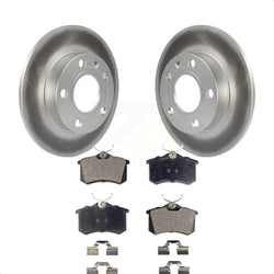 Rear Coated Disc Brake Rotors And Semi-Metallic Pads Kit For Audi A4 S4 KGF-101345