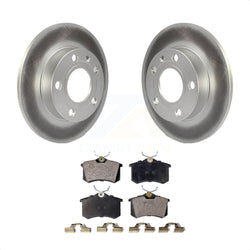 Rear Coated Disc Brake Rotors And Semi-Metallic Pads Kit For Audi A4 Quattro With 245mm Diameter Rotor KGF-101346