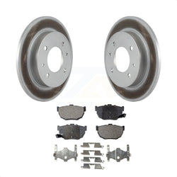 Rear Coated Disc Brake Rotors And Semi-Metallic Pads Kit For Hyundai Elantra Tiburon KGF-101350