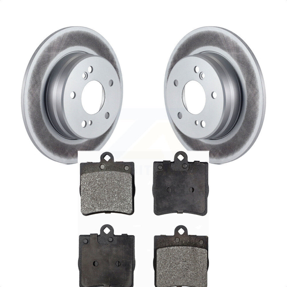 Rear Coated Disc Brake Rotors And Semi-Metallic Pads Kit For Mercedes-Benz C230 C240 Chrysler Crossfire SLK230 SLK320 SLK280 C280 SLK300 KGF-101355 by Transit Auto