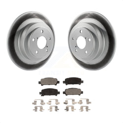 Rear Coated Disc Brake Rotors And Semi-Metallic Pads Kit For Subaru Outback Legacy Baja KGF-101360
