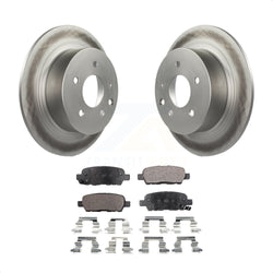 Rear Coated Disc Brake Rotors And Semi-Metallic Pads Kit For Nissan Altima Sentra Maxima Juke KGF-101366