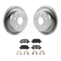 Rear Coated Disc Brake Rotors And Semi-Metallic Pads Kit For Toyota Camry Avalon Solara KGF-101368