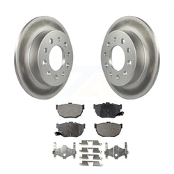 Rear Coated Disc Brake Rotors And Semi-Metallic Pads Kit For 2003-2008 Hyundai Tiburon KGF-101370