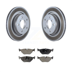 Rear Coated Disc Brake Rotors And Semi-Metallic Pads Kit For BMW 325i 325Ci 328i 323i 323Ci 328is 328Ci KGF-101379