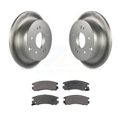 Rear Coated Disc Brake Rotors And Semi-Metallic Pads Kit For Mitsubishi Galant Eclipse KGF-101391