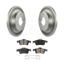 Rear Coated Disc Brake Rotors And Semi-Metallic Pads Kit For Mazda 3 Sport KGF-101399