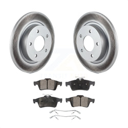 Rear Coated Disc Brake Rotors And Semi-Metallic Pads Kit For Mazda 3 Sport KGF-101401