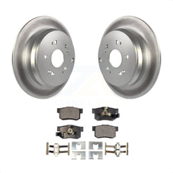 Rear Coated Disc Brake Rotors And Semi-Metallic Pads Kit For Honda CR-V Acura RDX KGF-101403