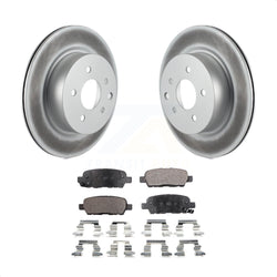 Rear Coated Disc Brake Rotors And Semi-Metallic Pads Kit For Nissan INFINITI Maxima G37 G35 M35 370Z 350Z QX50 EX35 G25 M45 Q40 EX37 Z KGF-101410