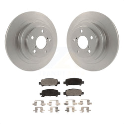 Rear Coated Disc Brake Rotors And Semi-Metallic Pads Kit For Subaru Legacy KGF-101415