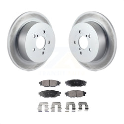 Rear Coated Disc Brake Rotors And Semi-Metallic Pads Kit For Subaru Outback Legacy KGF-101417