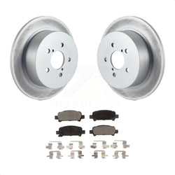 Rear Coated Disc Brake Rotors And Semi-Metallic Pads Kit For 2008-2009 Subaru Legacy 3.0L With 17" Factory Wheels KGF-101418