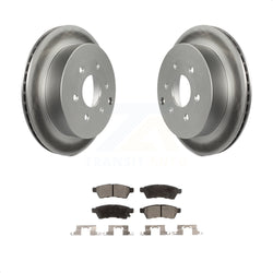 Rear Coated Disc Brake Rotors And Semi-Metallic Pads Kit For Nissan Frontier Xterra Suzuki Equator KGF-101419