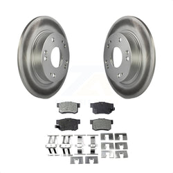 Rear Coated Disc Brake Rotors And Semi-Metallic Pads Kit For Honda Civic Acura ILX CSX KGF-101424