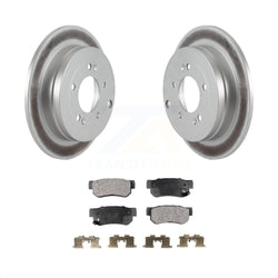 Rear Coated Disc Brake Rotors And Semi-Metallic Pads Kit For 2006-2009 Hyundai Azera KGF-101426