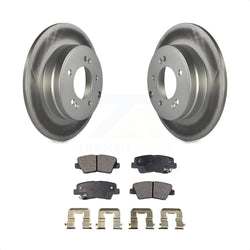 Rear Coated Disc Brake Rotors And Semi-Metallic Pads Kit For Hyundai Sonata Kia Optima Azera KGF-101429
