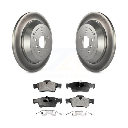 Rear Coated Disc Brake Rotors And Semi-Metallic Pads Kit For Mercedes-Benz ML350 R350 ML500 ML320 R500 R320 ML450 KGF-101434 by Transit Auto