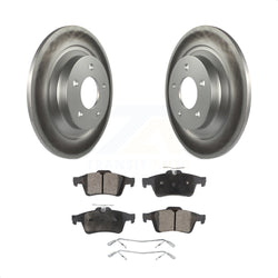 Rear Coated Disc Brake Rotors And Semi-Metallic Pads Kit For Mazda 5 KGF-101441
