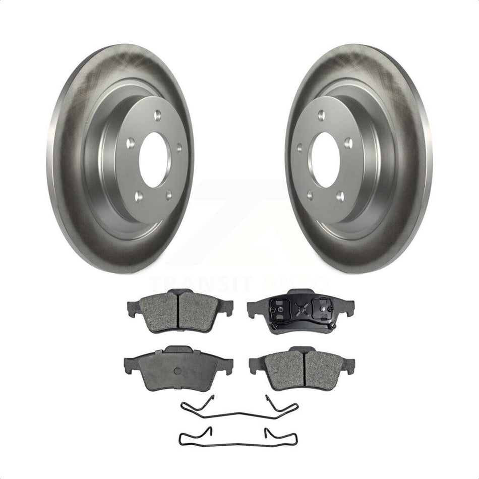 Rear Coated Disc Brake Rotors And Semi-Metallic Pads Kit For 2006 Mazda 5 To 02 06 KGF-101442 by Transit Auto