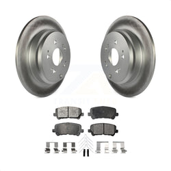 Rear Coated Disc Brake Rotors And Semi-Metallic Pads Kit For Honda Odyssey Pilot Acura MDX ZDX KGF-101459